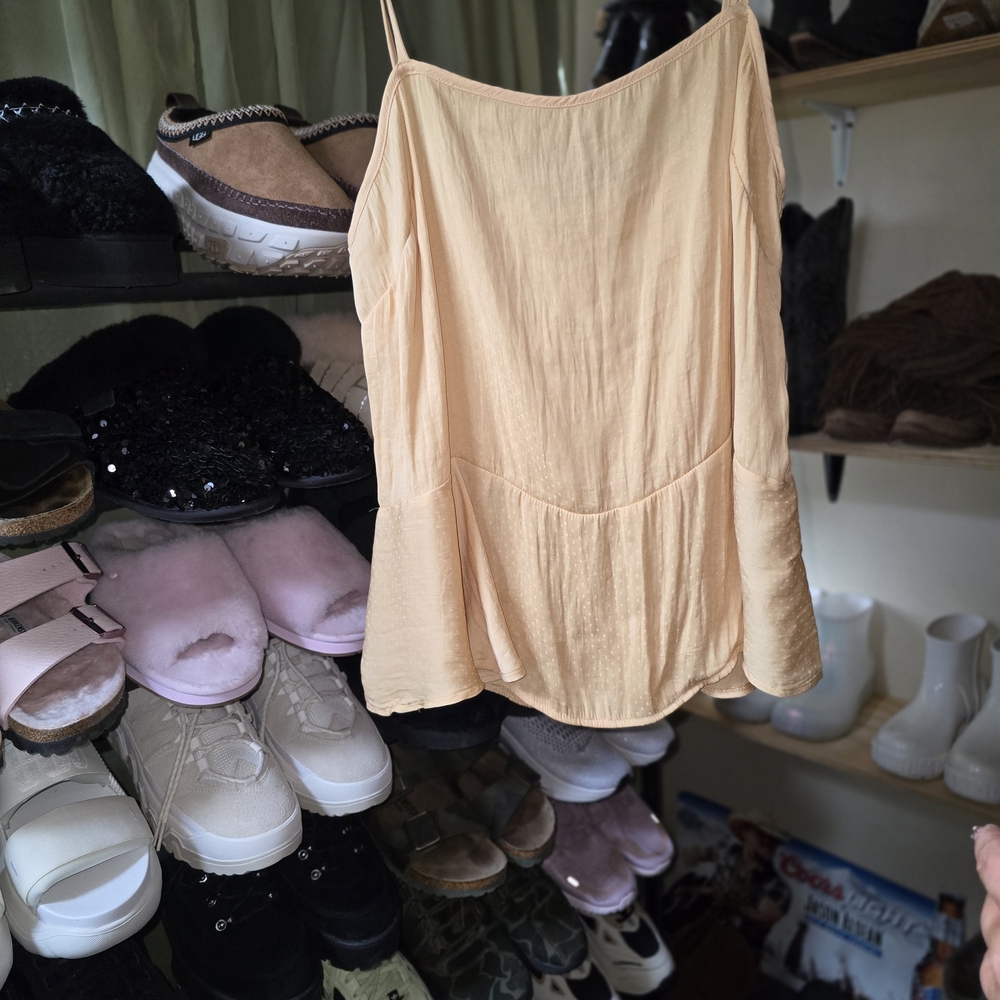 Free People Golden Sleeveless Top